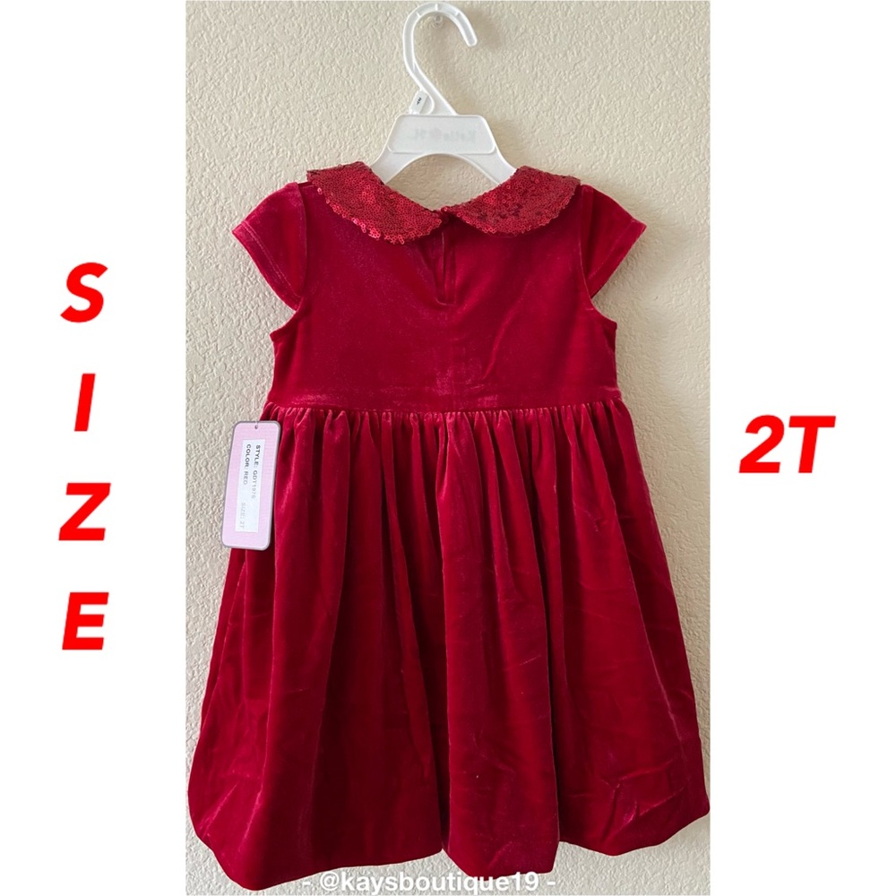NWT Katie M. Velvet Toddler Dresses Sizes 2T & 3T - Picture 2 of 7